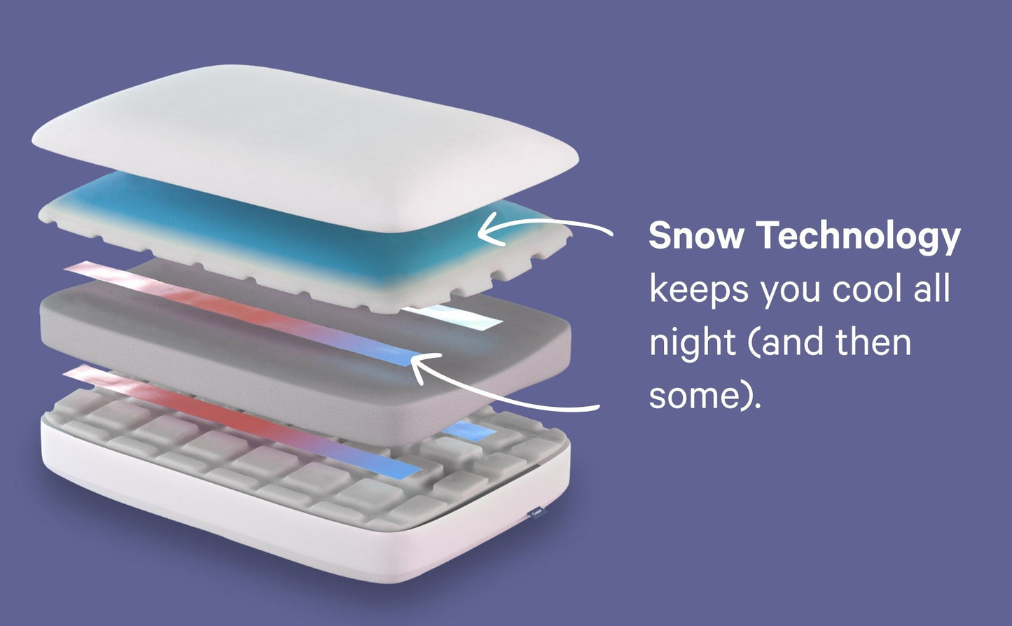 Foam Pillow with Snow Technology Double Pack